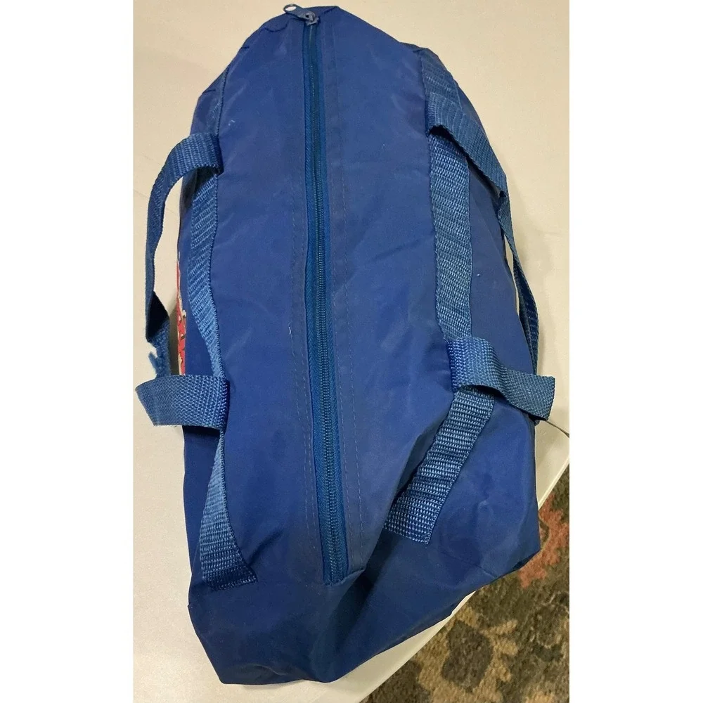 VTG‎ 90s Disney DuckTales Blue Nylon Duffle Bag Scrooge McDuck Huey Dewey Louie
